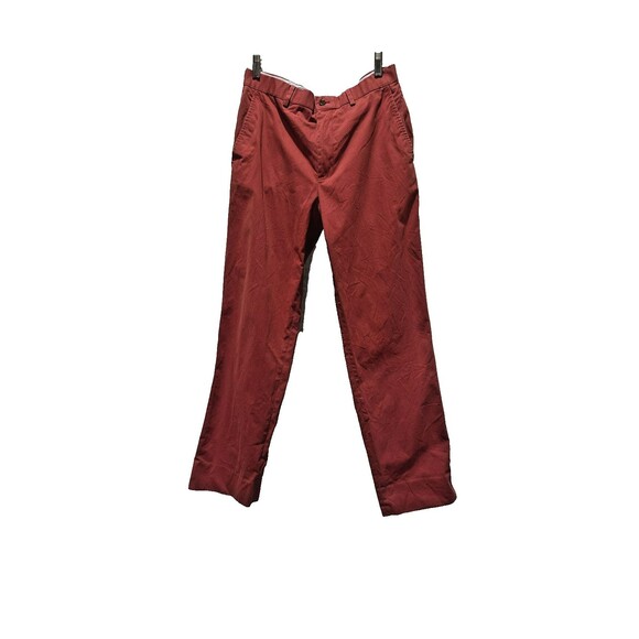 Brooks Brothers 346 Chinos Casual Pants 32 x 32 Red regent Fit Business Career - Picture 2 of 9